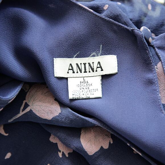 Anina Vintage silk layered top size L - Picture 2 of 4